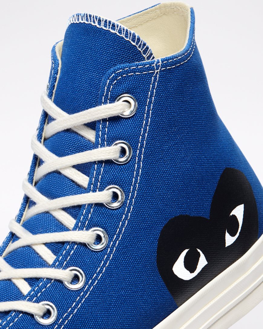 Tenisky Vysoke Converse x Comme des Garçons PLAY Chuck 70 Panske Modre Čierne | SK JGZBX6